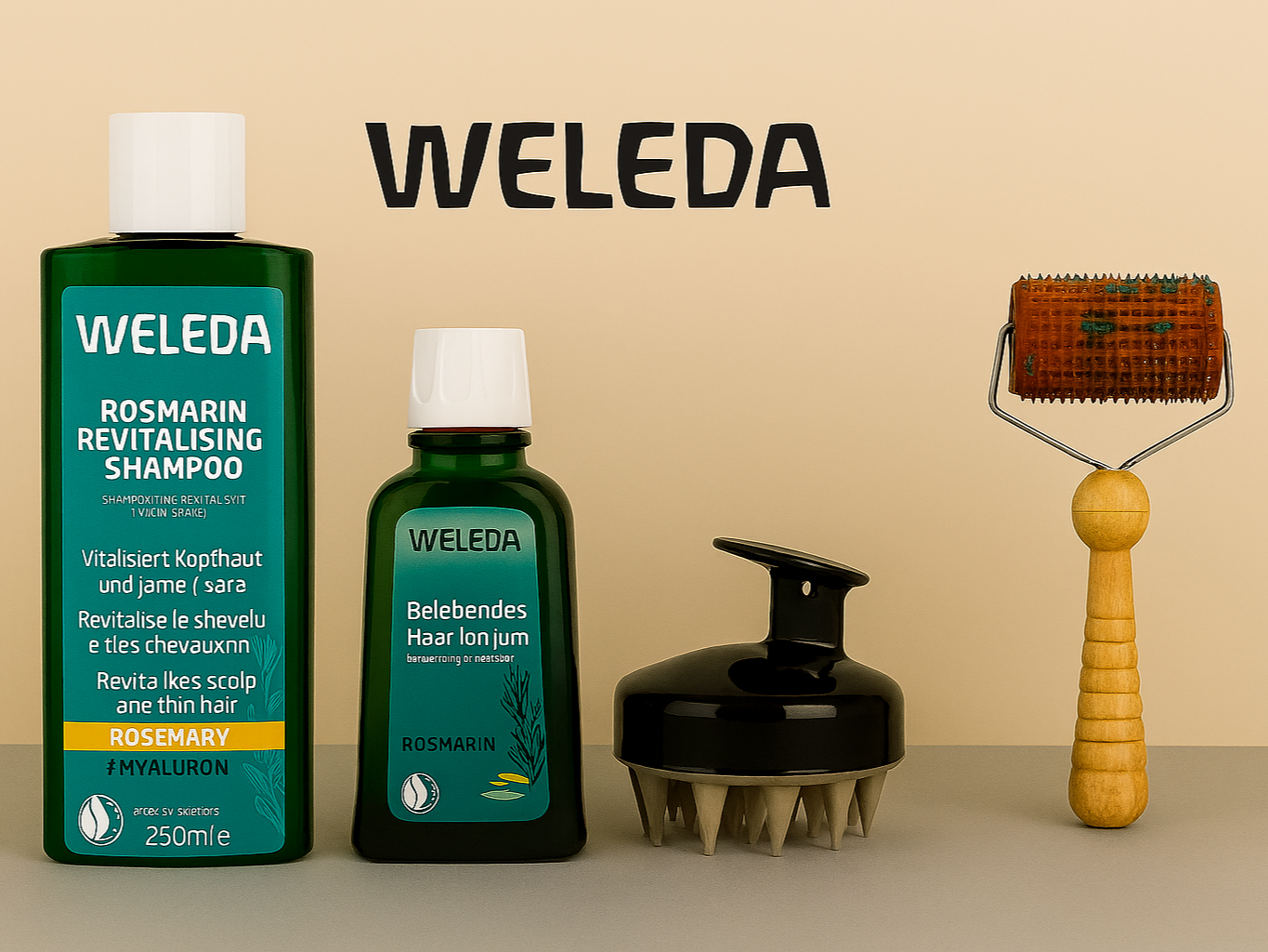 СХЕМА 6. Терапия выпадения волос средствами Weleda c массажем валиком Ляпко