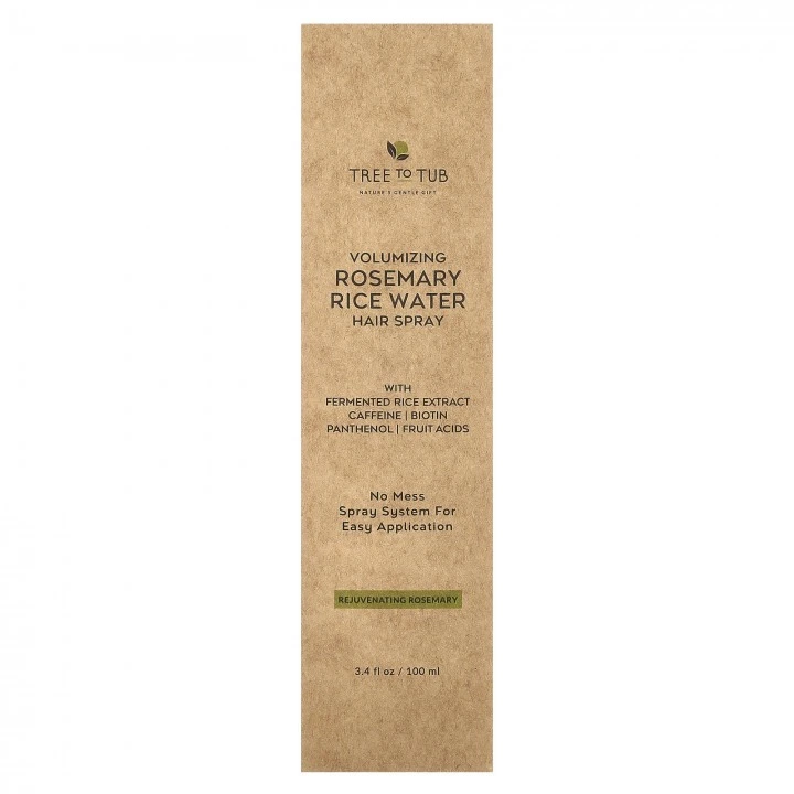 Spray na wypadanie włosów i AGA z rozmarynem, kofeiną i Serenoa, Tree To Tub