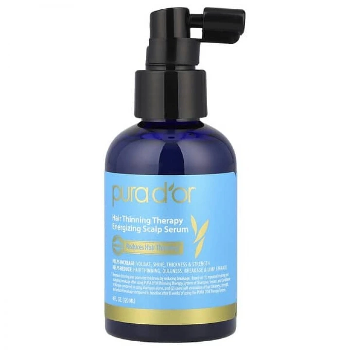 Serum na przerzedzenie i AGA, cynk, biotyna, rozmaryn, kofeina, palma sabalowa, pieprz, Pura Dor