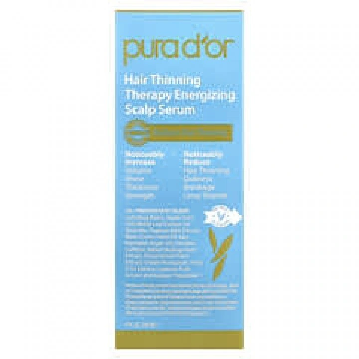 Serum na przerzedzenie i AGA, cynk, biotyna, rozmaryn, kofeina, palma sabalowa, pieprz, Pura Dor