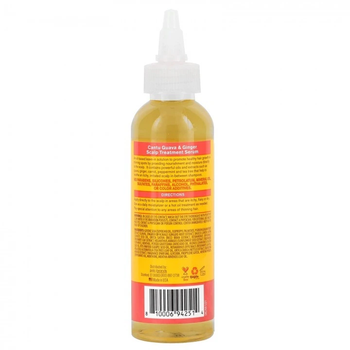 Serum na swędzenie, suchość i wypadanie włosów, rozmaryn, mięta, imbir, witamina E, Cantu