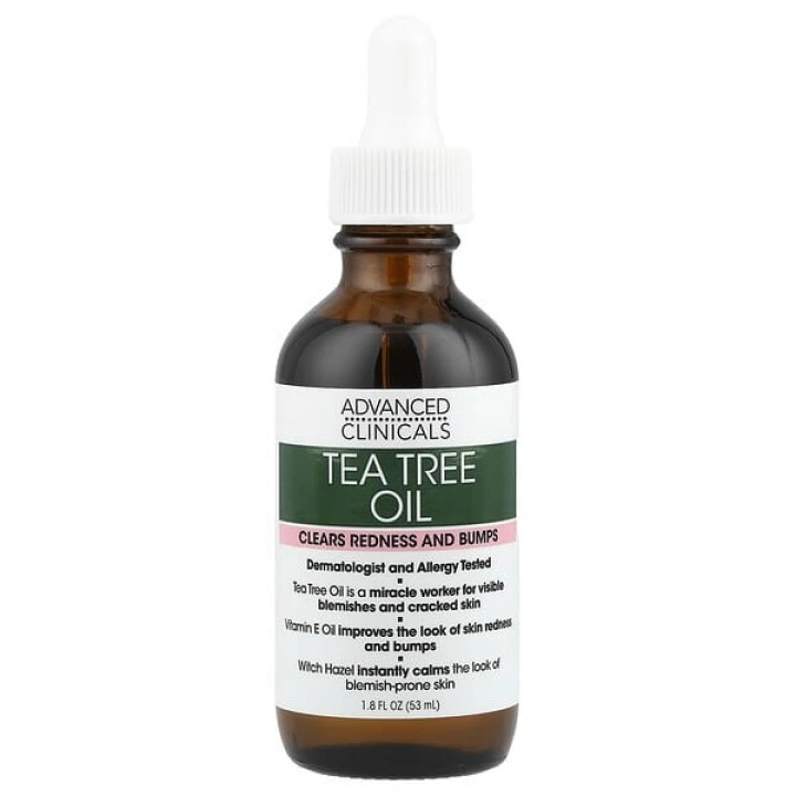 Масло с чайным деревом и розмарином при перхоти, выпадении волос, АГА, Advanced Clinicals