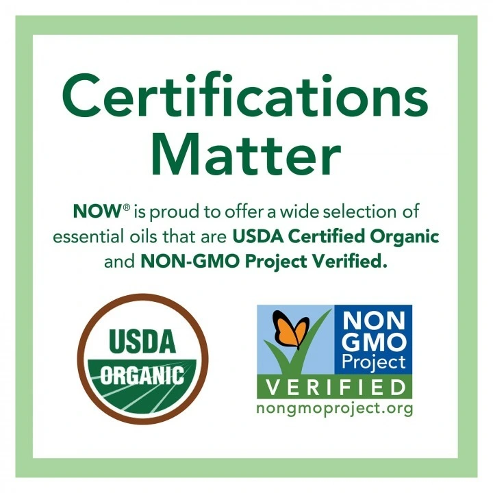 Эфирное органическое масло чайного дерева при перхоти, себорее, NOW Foods