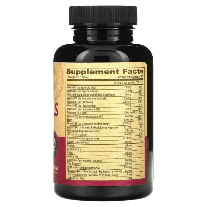 Kompleks przeciw wypadaniu włosów i AGA z biotyną, siarką, fitosterolem, 90 tabl, Deva