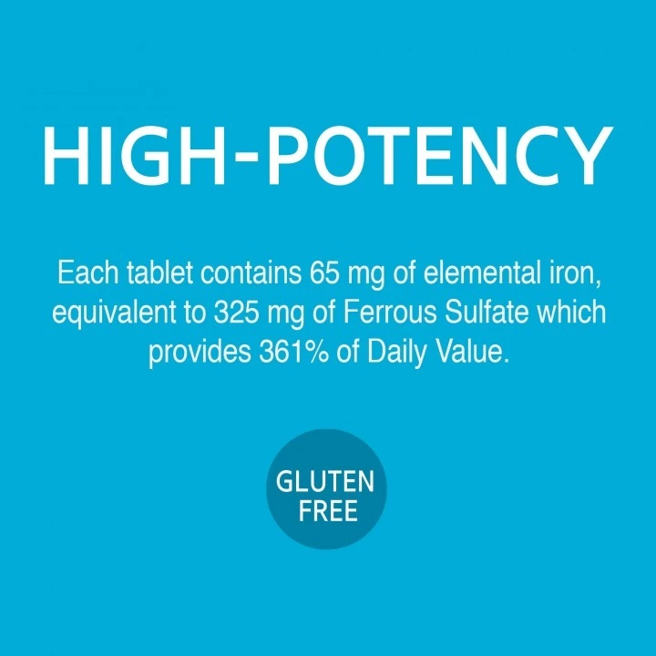 Żelazo przy wypadaniu włosów, łysieniu, 65 mg, 120 tabl, 21st Century