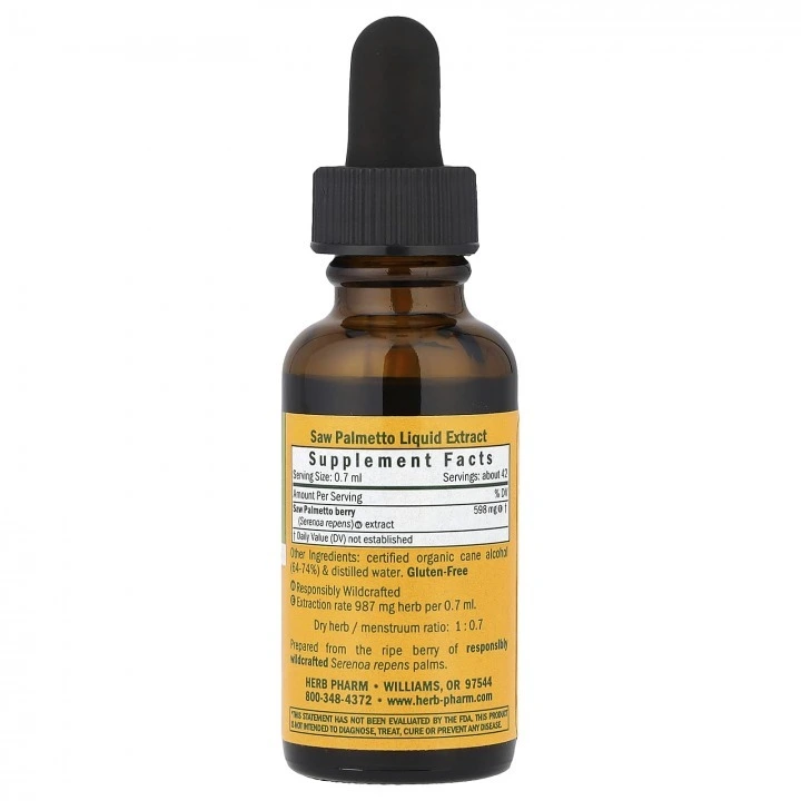 Ekstrakt palmy Sabalowej na wypadanie włosów i AGA (Saw Palmetto), Herb Pharm