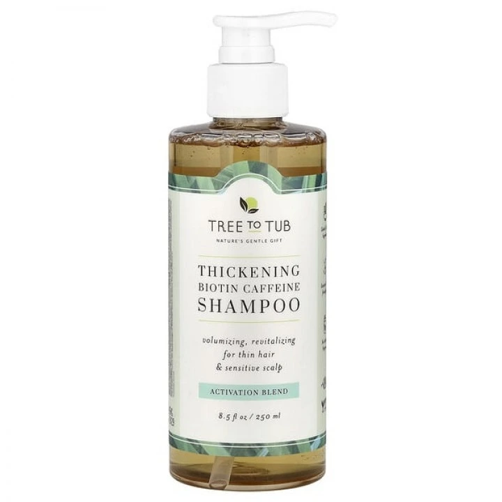 Szampon na łysienie, AGA z kofeiną, biotyną, palmą sabalową, olejem z dyni, B5, Tree To Tub