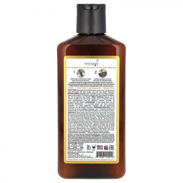 Odżywka pogrubiająca włosy, mięta, rozmaryn, palma sabałowa, aloes, kofeina, B3, B5, Petal Fresh