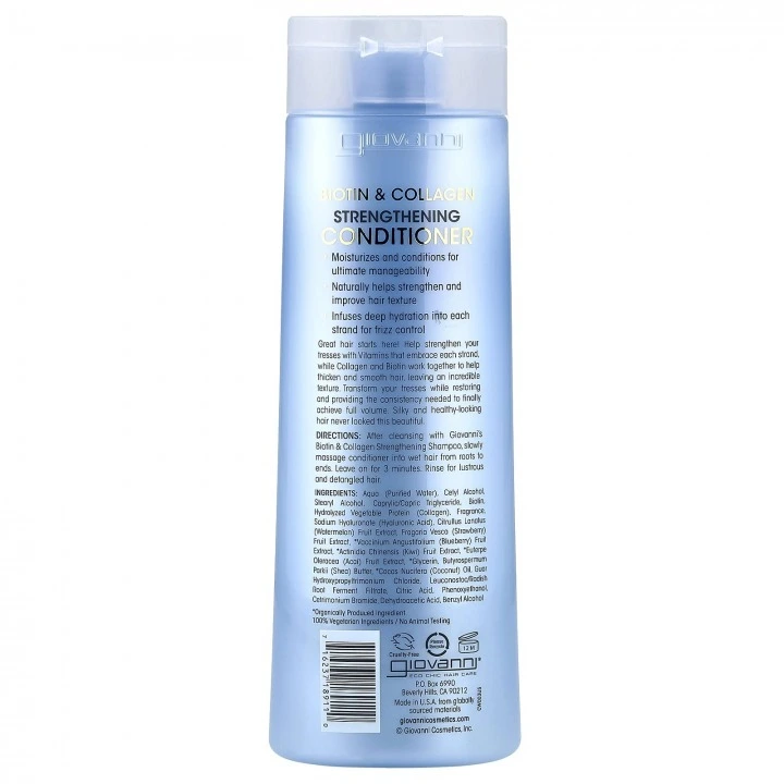 Odżywka wzmacniająca cebulki włosów z biotyną i kolagenem, Giovanni