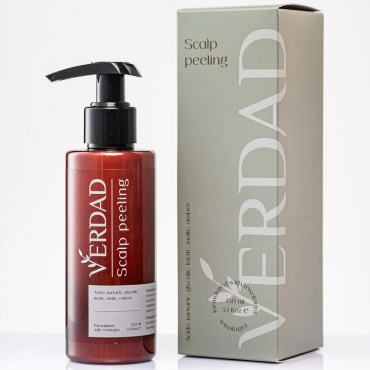Пилинг-маска для очищения кожи головы и активации роста новых волос, Verdad