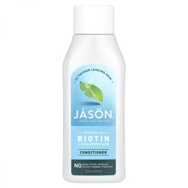 Odżywka z biotyną, kwasem hialuronowym, miętą, jojobą, B5, C, E, Jason Natural