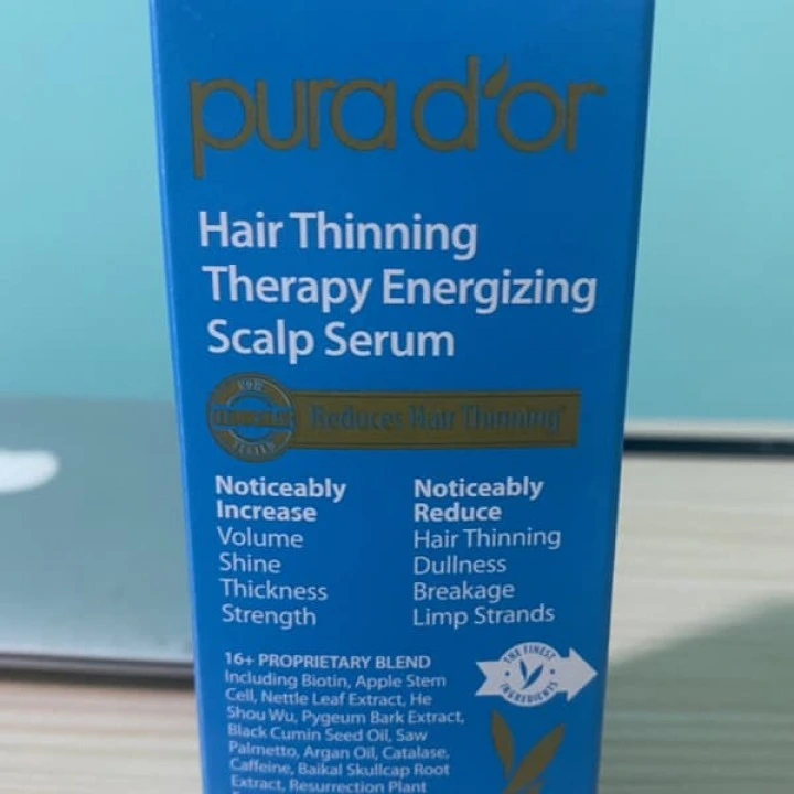 Serum na przerzedzenie i AGA, cynk, biotyna, rozmaryn, kofeina, palma sabalowa, pieprz, Pura Dor