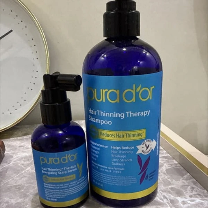 Serum na przerzedzenie i AGA, cynk, biotyna, rozmaryn, kofeina, palma sabalowa, pieprz, Pura Dor