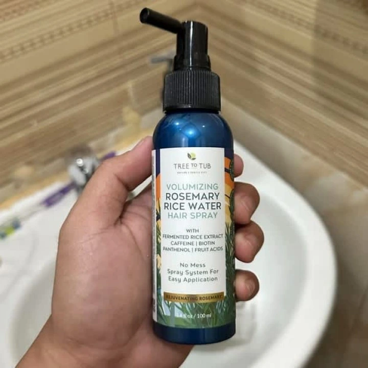 Spray na wypadanie włosów i AGA z kofeiną, rozmarynem, palmą sabalową, A, B5, B7, E, C, Tree To Tub
