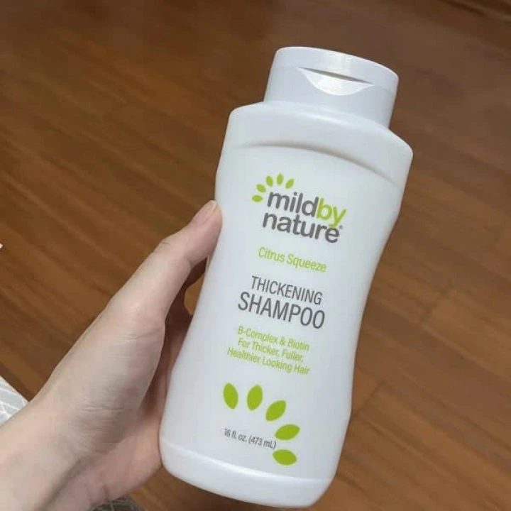Шампунь для густоты волос цитрусовый с В-комплексом, биотином, алоэ, Mild By Nature