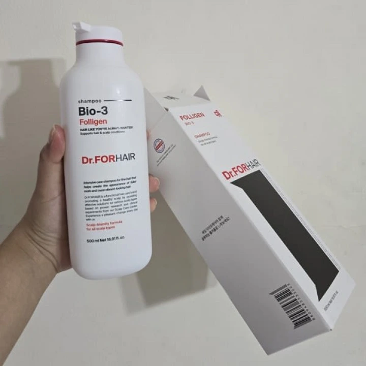 Шампунь от выпадения, Сереноа, мята, лук, биотин, кофеин Bio-3 Folligen, Dr.ForHair