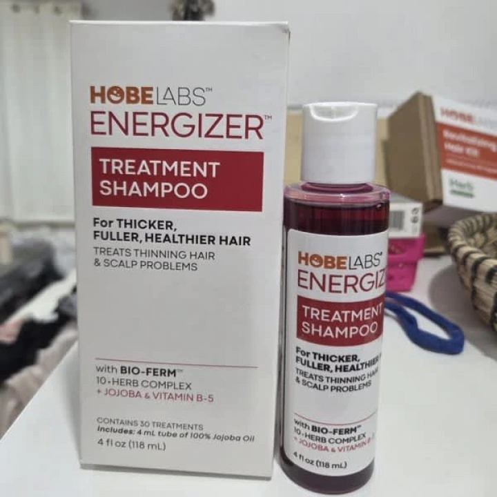 Лечебный шампунь для более густых волос с травами, В5 и жожоба Energizer, Hobe Labs