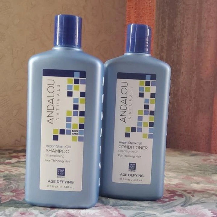 Кондиционер антивозрастной от выпадения со стволовыми клетками, Andalou Naturals