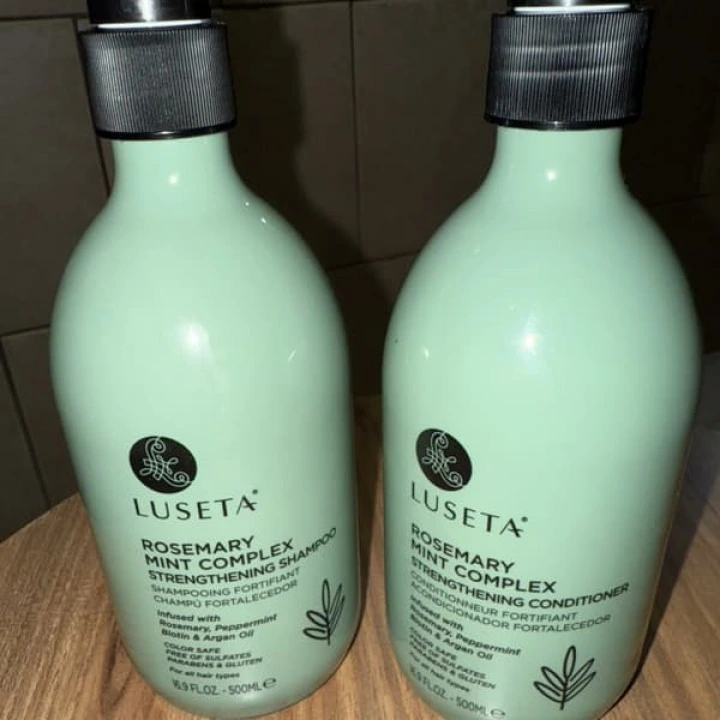 Odżywka wzmacniająca cebulki włosów z rozmarynem, miętą i biotyną, Luseta Beauty