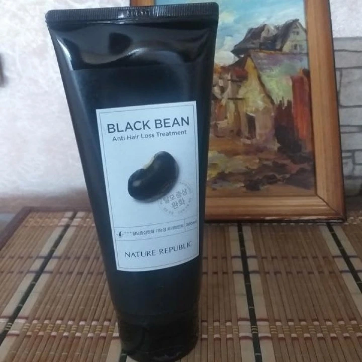 Odżywka do włosów z czarnej fasoli, miętą, niacynamidem B3, B5, Nature Republic
