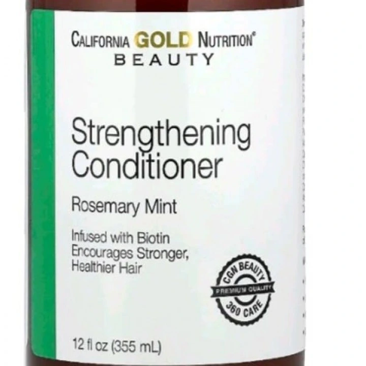 Odżywka wzmacniająca cebulki z biotyną, miętą, rozmarynem, B5, E, California Gold Nutrition