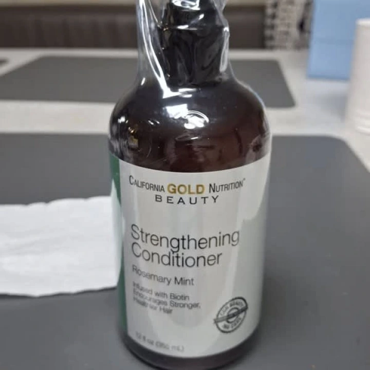 Кондиционер для укрепления корней с биотином, мятой, розмарином, В5, Е, California Gold Nutrition