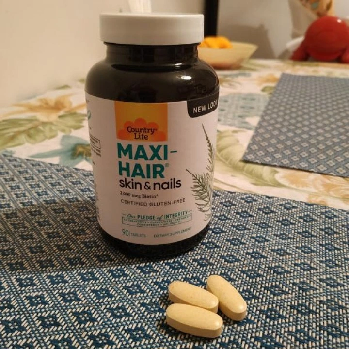 Витамины для волос, кожи, ногтей Maxi-Hair, 60 таблеток, Country Life