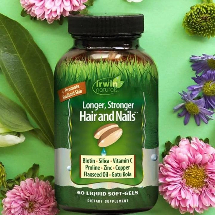 Kompleks na długie i mocne włosy z biotyną i antyoksydantami, 60 kaps, Irwin Naturals