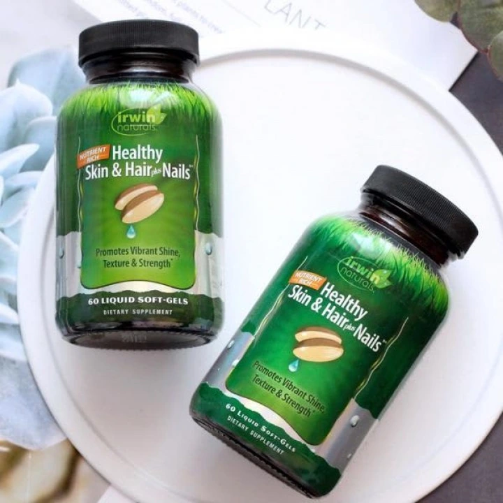 Kompleks na długie i mocne włosy z biotyną i antyoksydantami, 60 kaps, Irwin Naturals