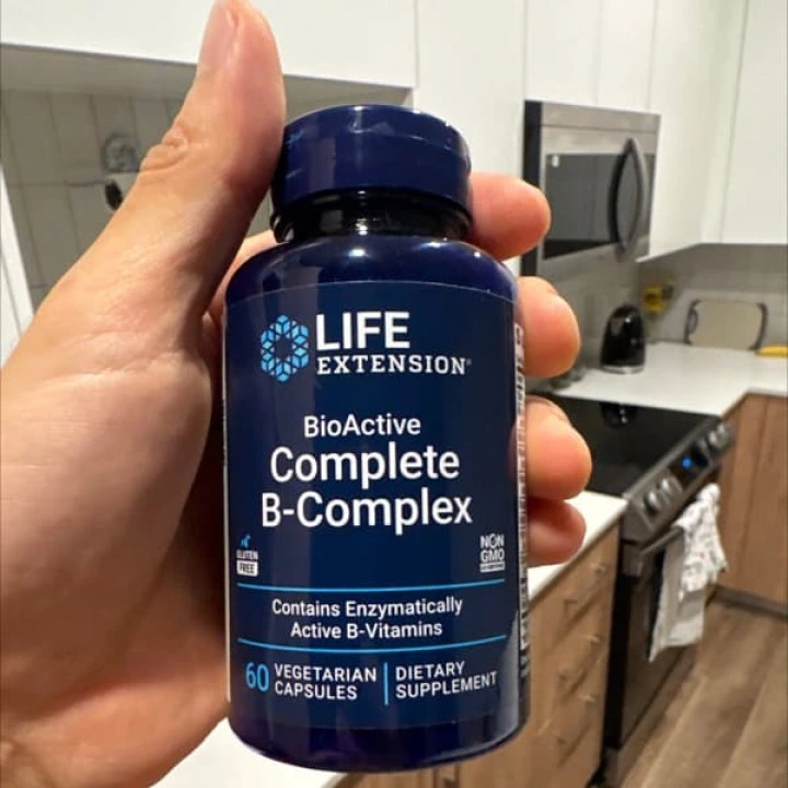Биоактивный комплекс витаминов группы B для густых волос, 60 капс, Life Extension