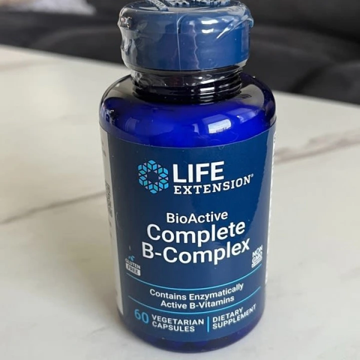 Биоактивный комплекс витаминов группы B для густых волос, 60 капс, Life Extension