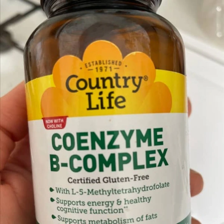 Комплекс коэнзимов группы B для повышения густоты волос, 120 капс, Country Life