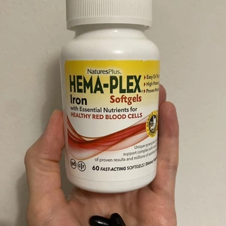 Комплекс с железом Hema-Plex при низком ферритине и алопеции, 60 табл, NaturesPlus