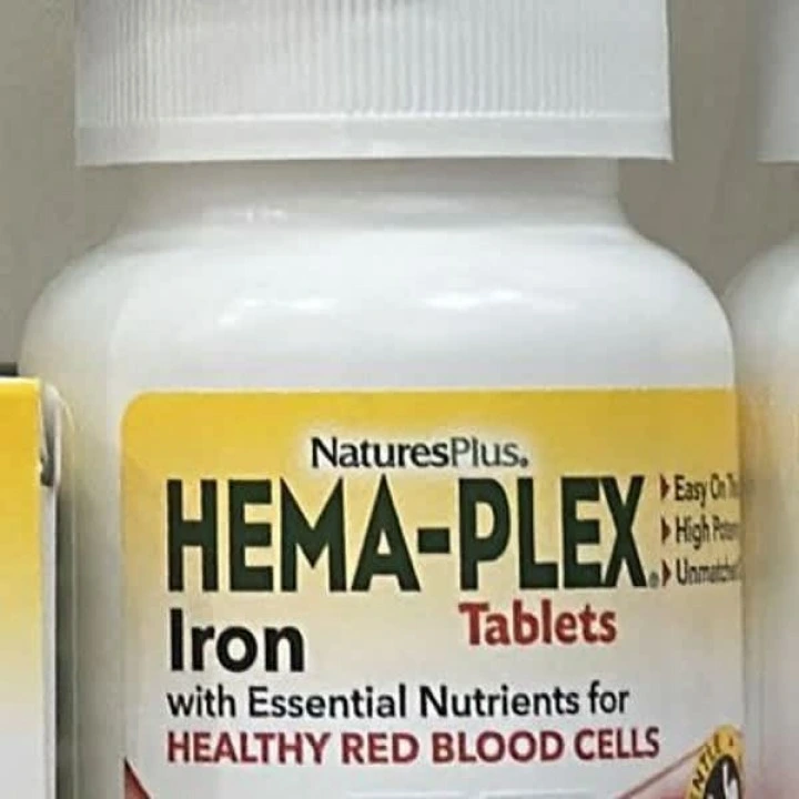 Комплекс с железом Hema-Plex при низком ферритине и алопеции, 60 табл, NaturesPlus