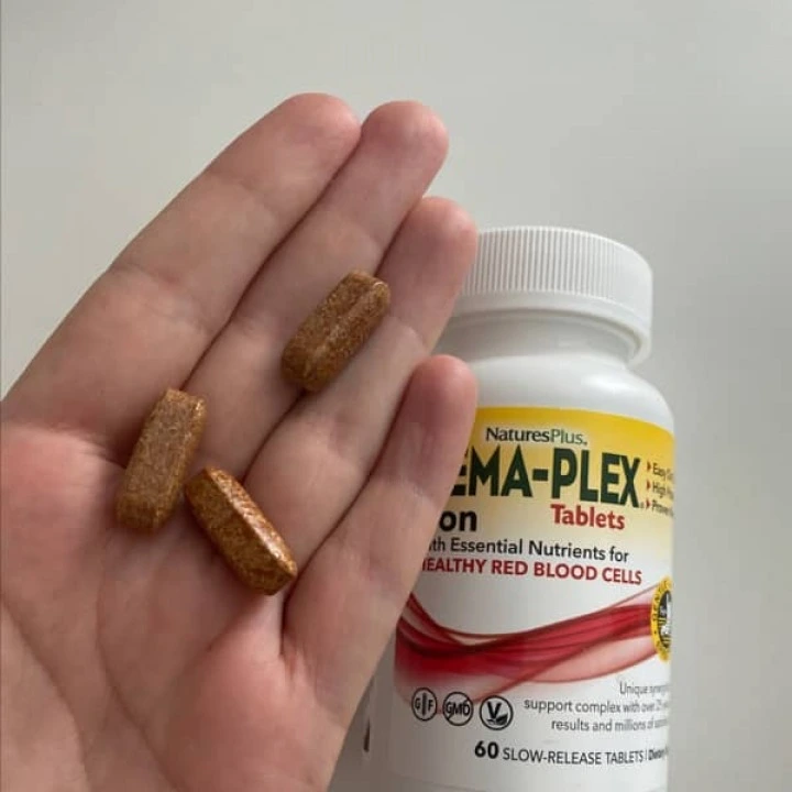 Комплекс с железом Hema-Plex при низком ферритине и алопеции, 60 табл, NaturesPlus