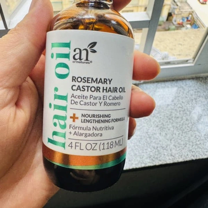 Zestaw do stymulacji wzrostu włosów: masażer i olej z rozmarynem, artnaturals