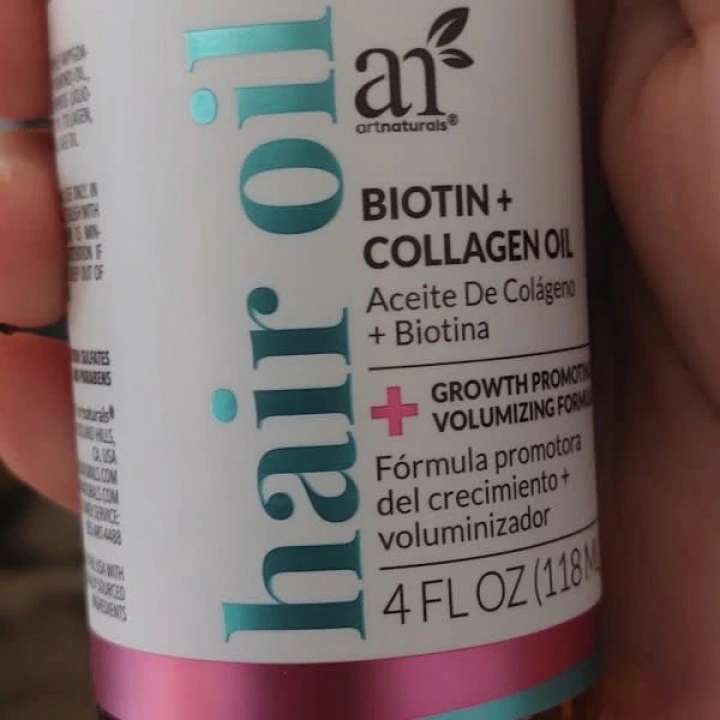Набор для волос, массажер и масло с биотином, коллагеном, жожоба, artnaturals