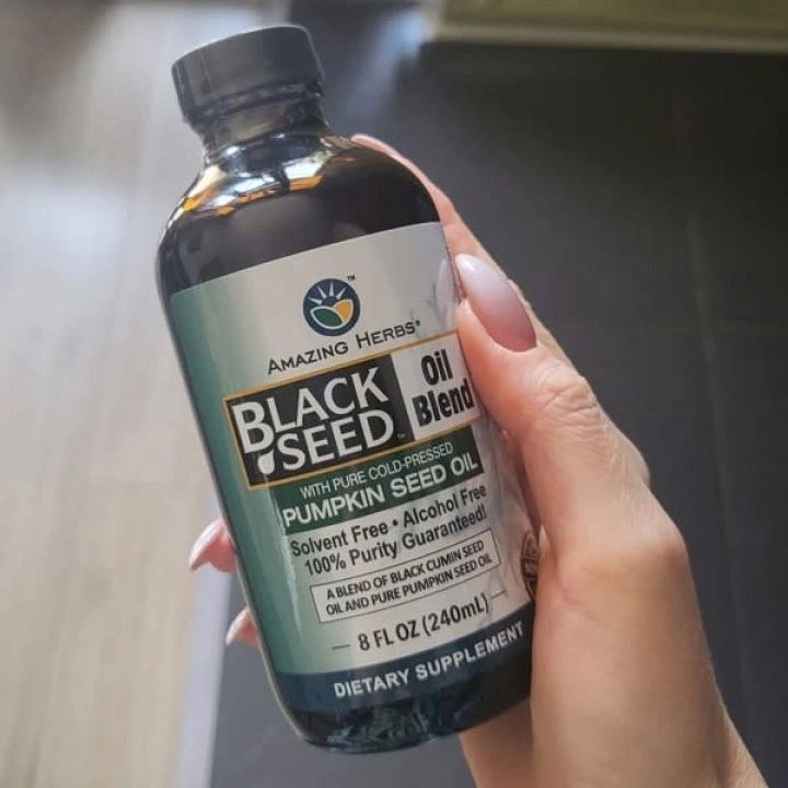 Масло черного тмина и тыквы от выпадения волос, АГА, Amazing Herbs