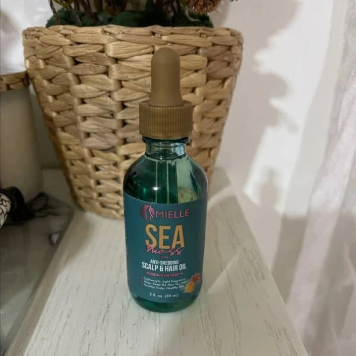 Масло от выпадения волос, АГА с морским мхом, Сереноа и витамином Е, Mielle