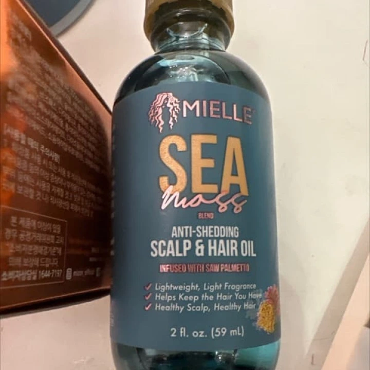 Масло от выпадения волос, АГА с морским мхом, Сереноа и витамином Е, Mielle