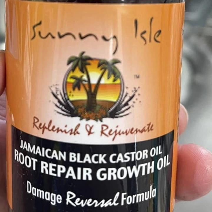 Масло ямайское черное касторовое с витамином Е для стимуляции роста волос, Sunny Isle