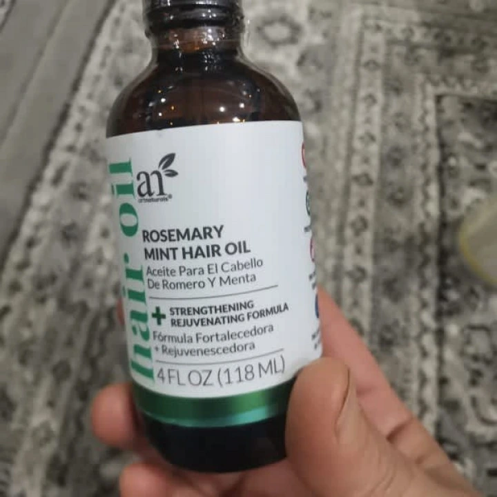 Масло для стимуляции роста волос с розмарином, мятой, витамином Е, artnaturals