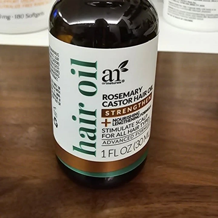Масло касторовое для стимуляции роста волос с розмарином и лавандой, artnaturals