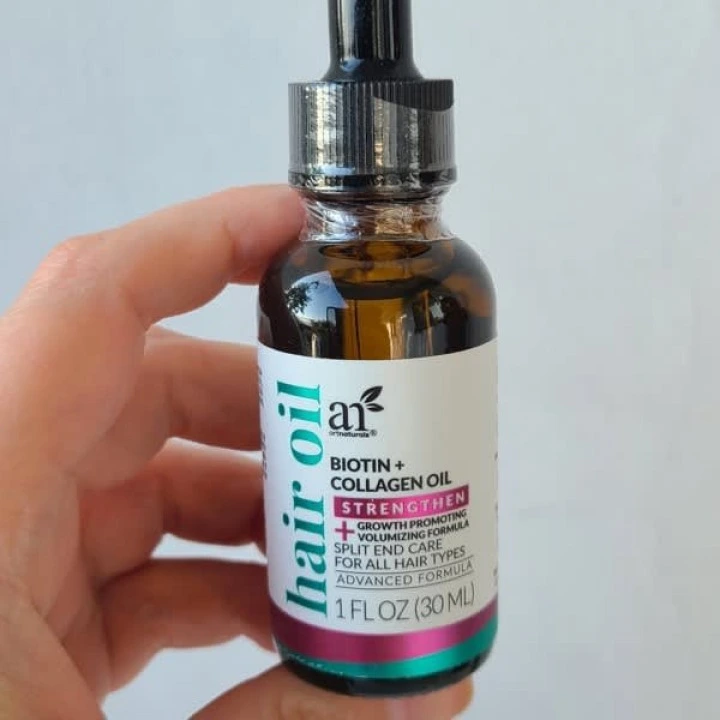 Масло для роста волос с биотином, коллагеном, жожоба, artnaturals
