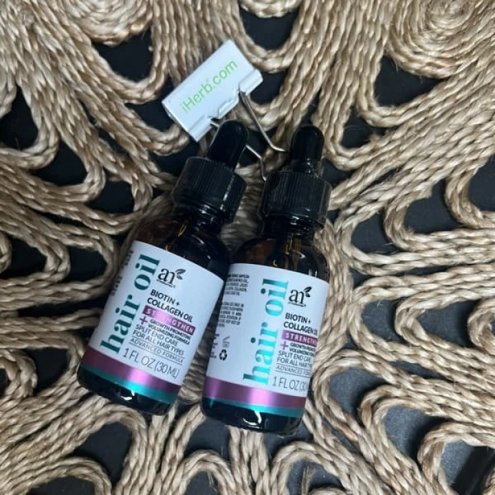 Масло для роста волос с биотином, коллагеном, жожоба, artnaturals