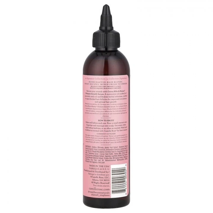 Serum do stymulacji wzrostu włosów z kakao, biotyną, MSM, drzewem herbacianym, Camille Rose