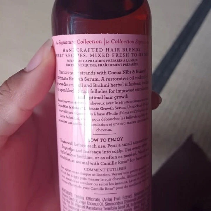Serum do stymulacji wzrostu włosów z kakao, biotyną, MSM, drzewem herbacianym, Camille Rose