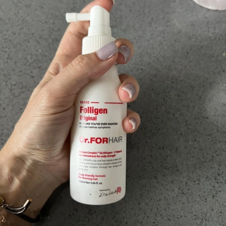 Tonik przeciw wypadaniu i AGA z miętą, palmą sabalową, biotyną i rozmarynem Folligen, Dr.ForHair