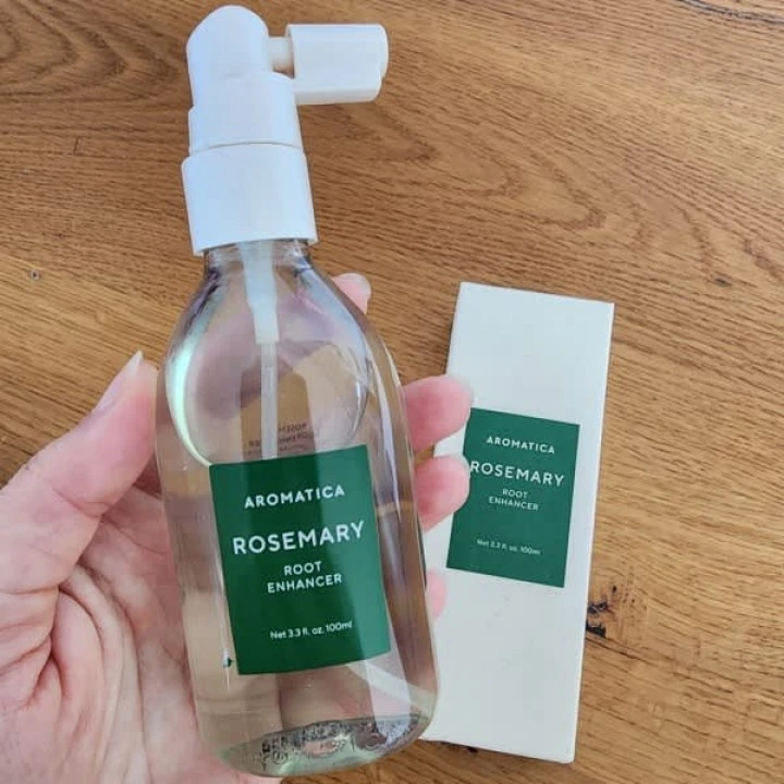 Спрей от выпадения и АГА с розмарином, кофеином, биотином, мятой, Aromatica