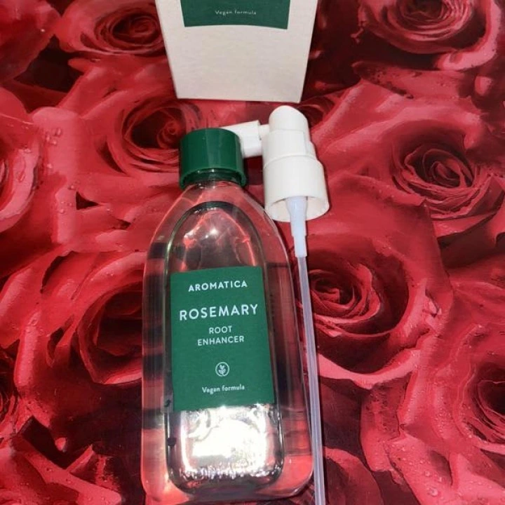 Спрей от выпадения и АГА с розмарином, кофеином, биотином, мятой, Aromatica